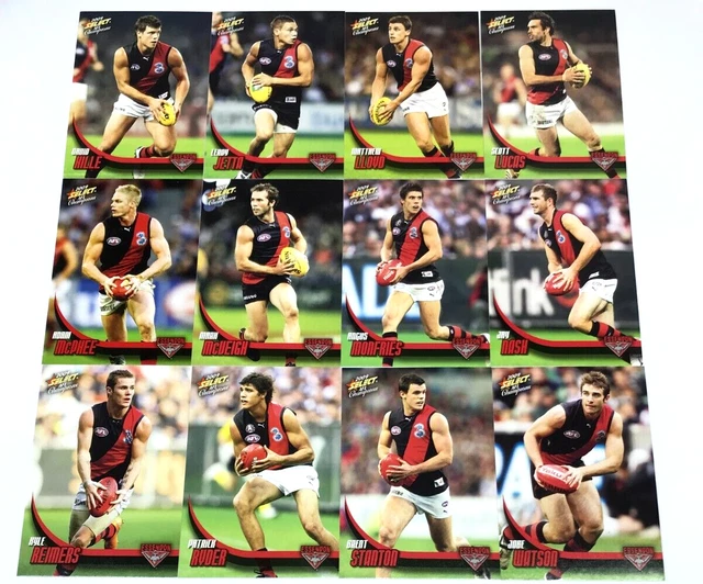 2009 SELECT AFL Champions Trading Card Full Base Card Team Set(12