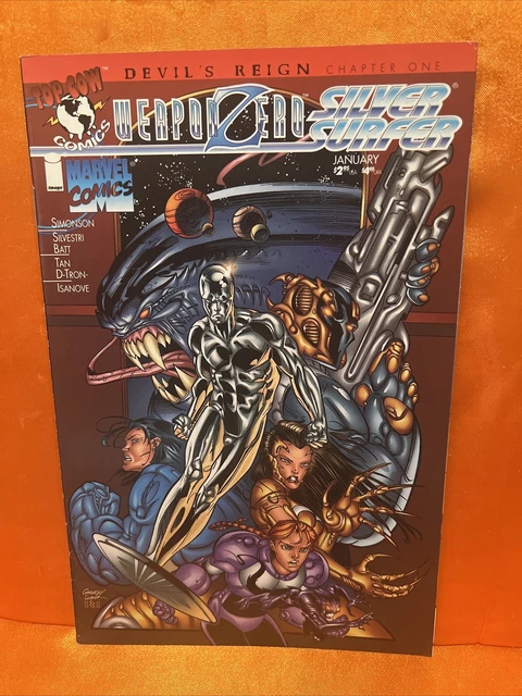 Weapon Zero Silver Surfer #1 Devil's  Reign 1996 variant B  bag&boarded