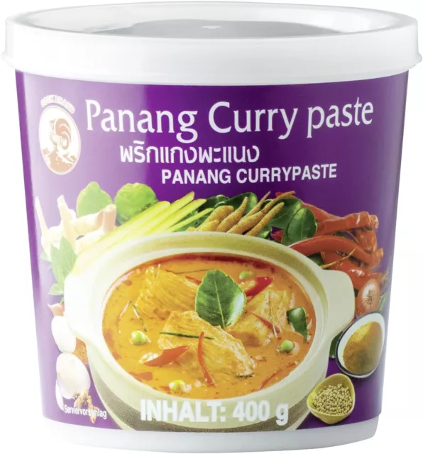 Cock Panang Curry Paste 400g Gelb Rot Thai Gewürzpaste Thailand Panaeng Rotes