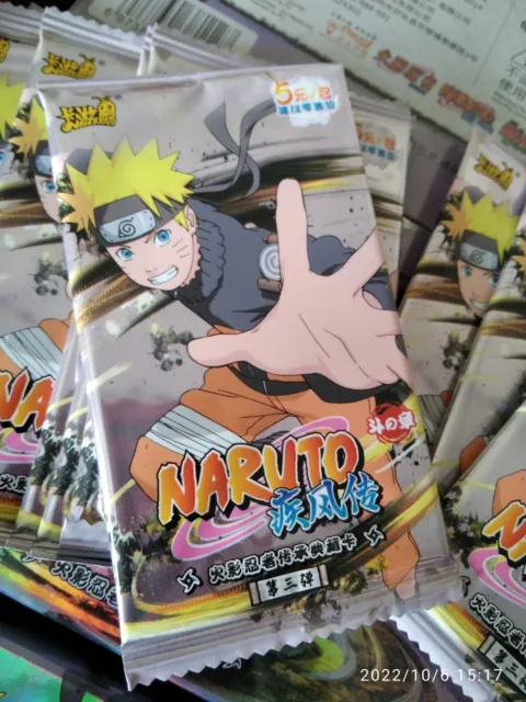 x1er Pack Naruto Booster Pack Anime Manga KUNSTSTOFFKARTEN TRANSPARENT limitierte Auflage