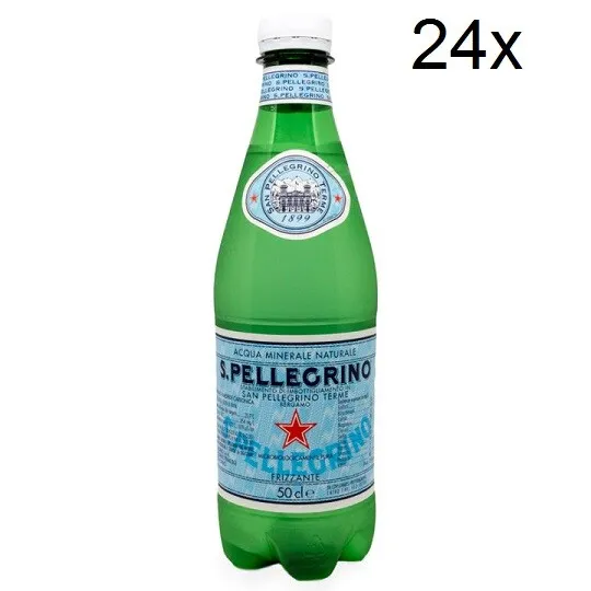 24x San Pellegrino Acqua Minerale Mineralwasser aus italien PET 500 ml
