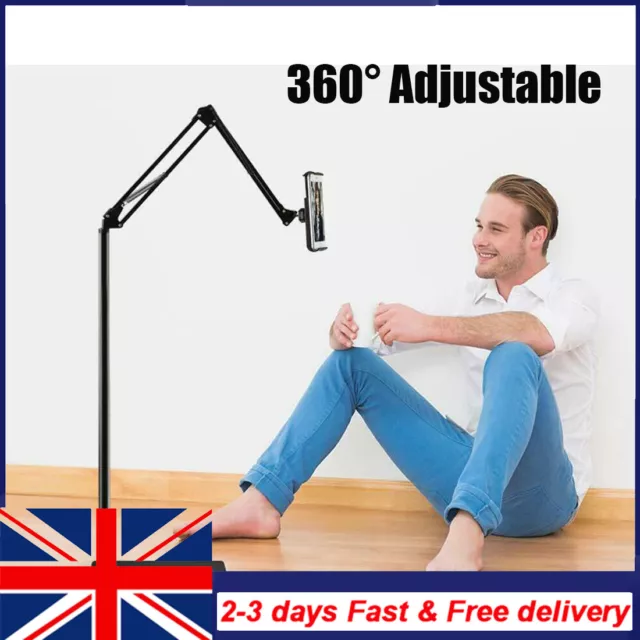 Floor Stand Adjustable Universal 360° For 3.5-11 in Phone iPad Lazy Tablet Mount