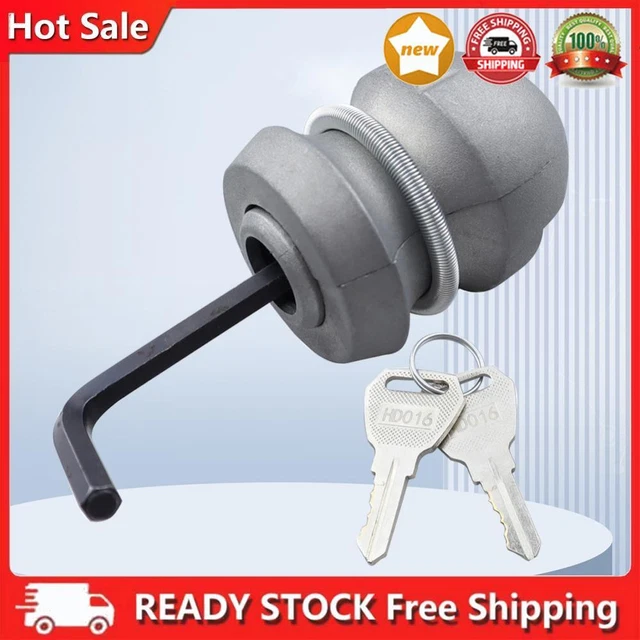 Universal Hitch Lock Zinc Alloy Ball Lock Hitch Coupling for Caravan Tow RV Car
