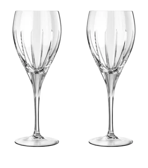 New Christofle Crystal Iriana Water Glass Pair #7962001 Brand Nib Save$$F/Sh