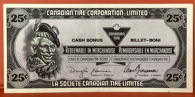 25c Canadian Tire Money Coupon Ctc J0752914 #012