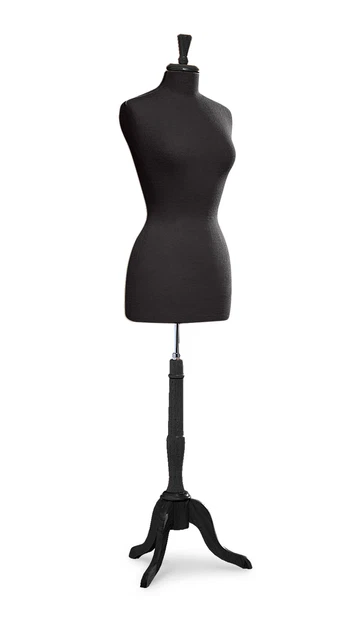 Dressmaker Forms - Female Jersey Forms - Black - Size 8 - 29"H Form