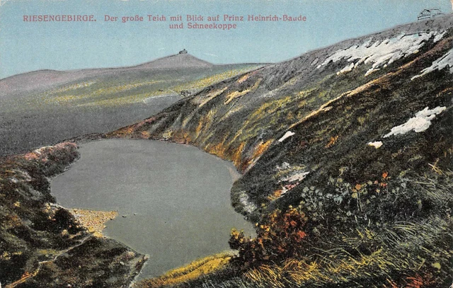 RIESENGEBIRGE GROSSER TEICH PrinzHeinrichBaude Schneekoppe Postkarte