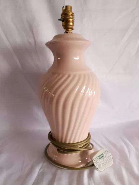 90er Jahre Vintage St. Michael Keramik Urne Ingwer Lampe Kitsch Baby Pink Y2K