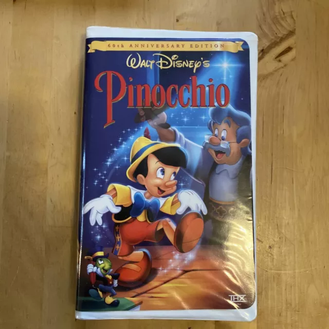 Walt Disney Pinocchio VHS, 1999 Classic Gold Addition 60th Anniversary Addition