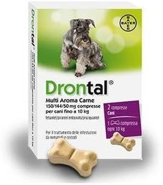 Dr-On-Tal Cane Multi Aroma Carne (2 CPR) – Combatte I Parassiti Intestinali