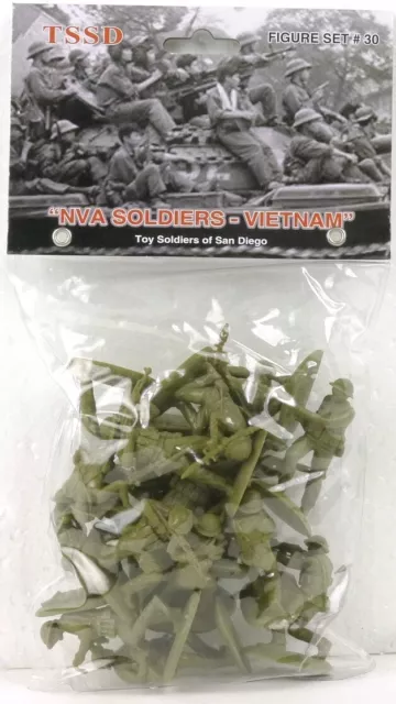 Toy Soldiers Of San Diego Set 30 NVA Soldiers Vietnam Plastic Figures