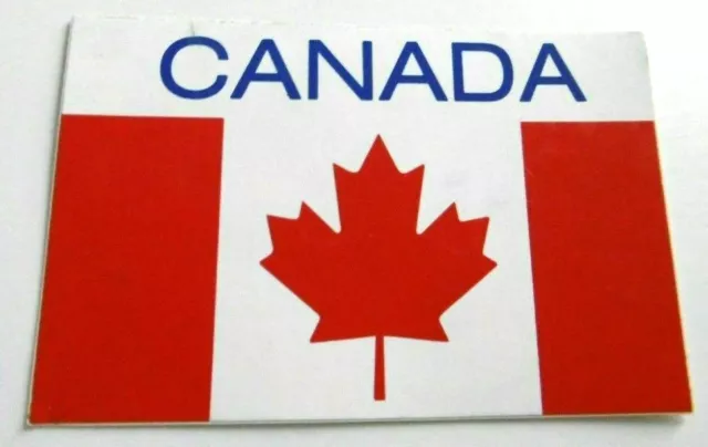 Souvenir-Aufkleber Canada Kanada Landeswappen Flagge Ahornblatt 80er Oldtimer