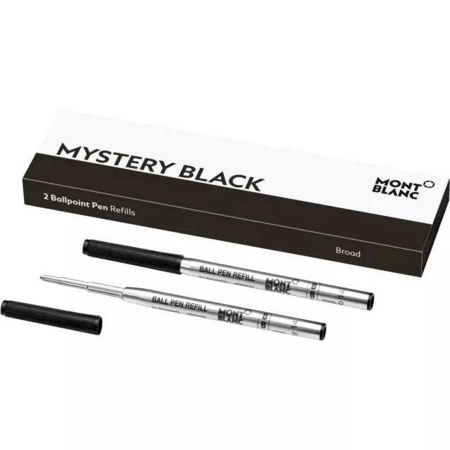 Montblanc Ballpoint Pen Refills (B) Mystery Black 116191 – Refill Cartridges ...