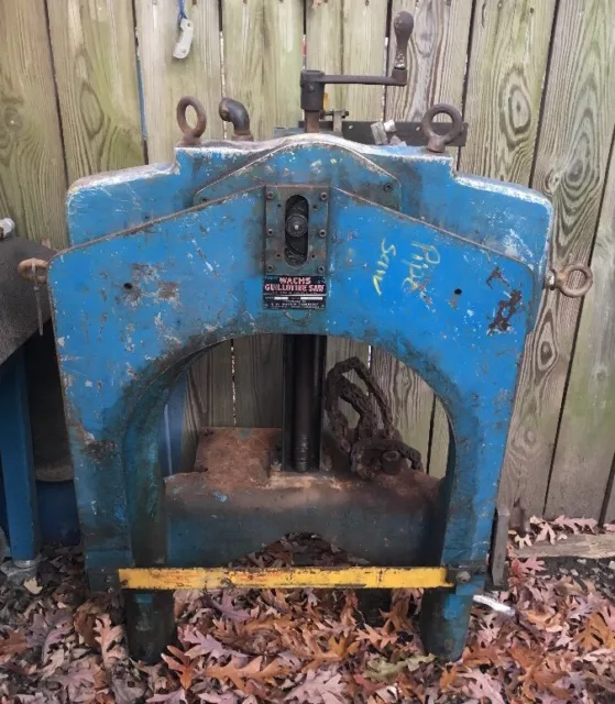 WACHS Guillotine Saw Model D Pipe Fitters Saw 3pt Power Hacksaw Machinist Fitter