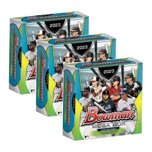2023 Bowman Baseball Mega Box (6 Packs/5 Cards) (3 Boxes Lot) NEW! FREE SHIPPING