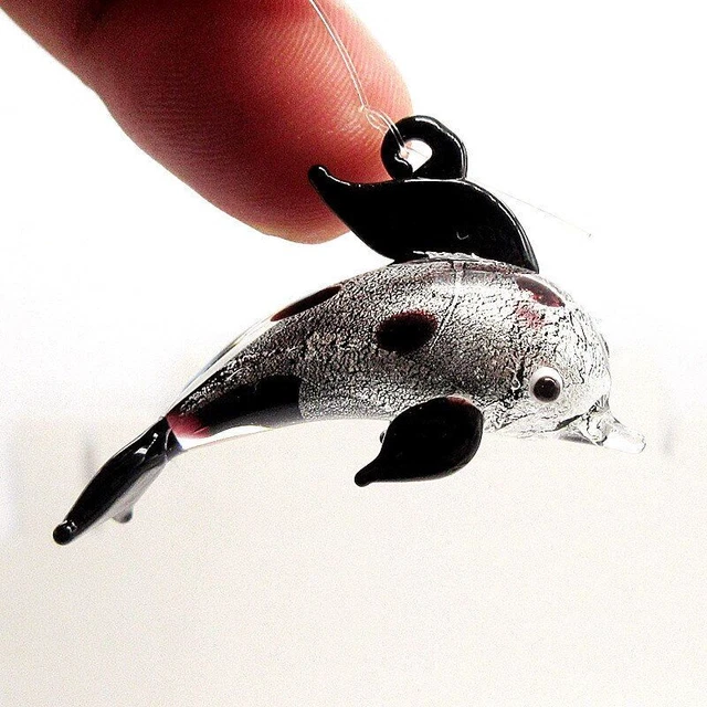 Floating Glass Bubble Tropical Fish Figurine for Home Aquarium Fish Tank Decor