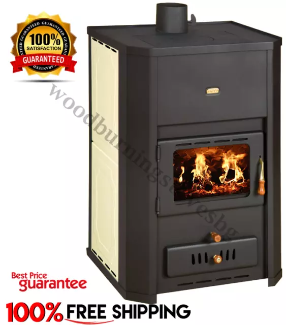 WOOD BURNING STOVE Back Boiler Fireplace Prity WD W24 24,3kw EcoDesign