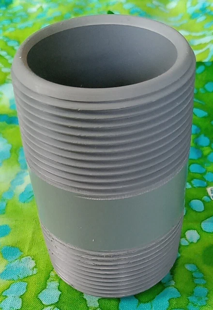 NEW 1-1/2" x 3" Pipe Nipple PVC Schd 40 Threaded Both Ends NEW