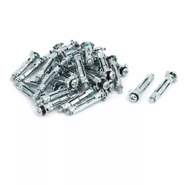 M4 Thread Expansion Bolt Sleeve Anchor 30pcs for 3mm-12mm Hollow Wall