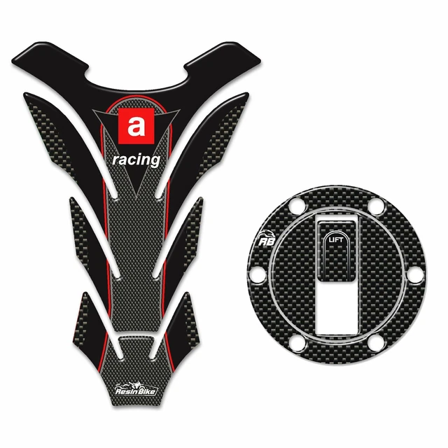 Set Autocollants Résine 3D Para Réservoir Bouchon Compatible Avec Moto Aprilia