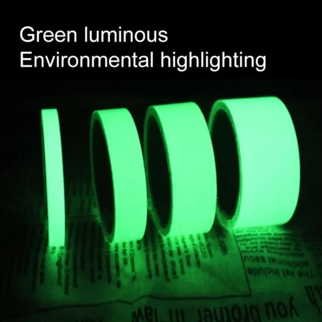 Luminous Tape Dark Green Self Adhesive Night Vision Glow In Dark Safety Warning 3