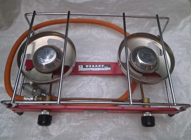 VINTAGE TILLEY TWOSOME Double Burner Camping Stove Retro Camper