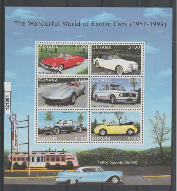 2000 Guyana  Automobili 6 Val N° 5034/39  Foto Mnh Mf121881