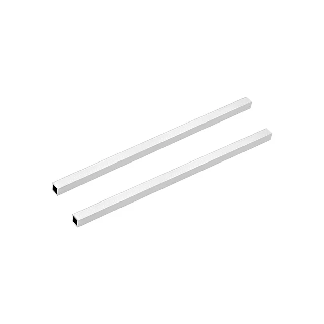6063 Alluminio Rettilinea Tubo Quadrato 8mmx8mmx1mm 200mm Lunghezza 2pz