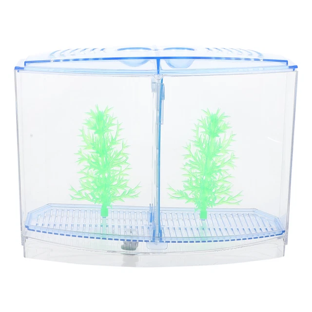 Mini Fish Breeding Tank Clear Goldfish Starter Aquarium Baby Desktop