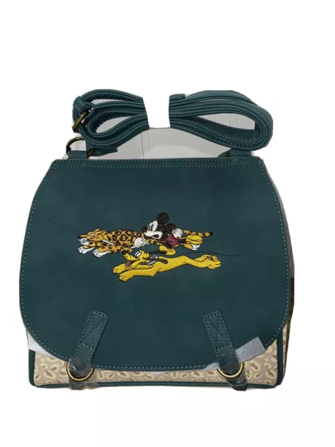 Mickey Mouse Safari Crossbody Loungefly DISNEY Pluto Animal Kingdom NEW W/Tags