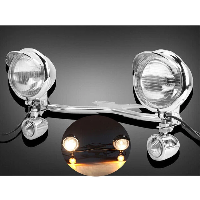 Motorcycle Passing Driving Spot Fog Lamp Turn Signal Light For Harley Touring
