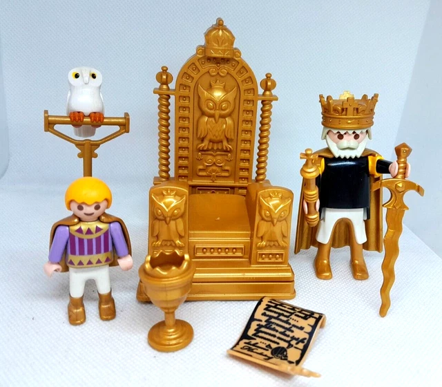 PLAYMOBIL 4163 TRONE Dore Roi Chevalier Tournoi Calendrier De L'avent