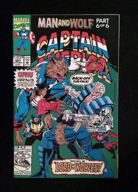 Captain America #407  MARVEL Comics 1992 VF/NM