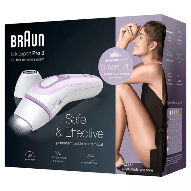 Braun Silk·expert Pro 3 PL3132 Appareil d'épilation permanente IPL * BOÎTE...