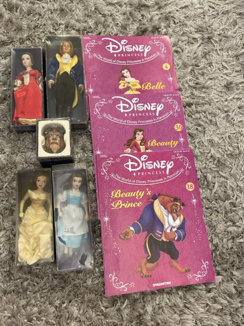 DeAgostini Disney Porcelain Doll  - Beauty and the Beast, Belle, Beast Head x 5