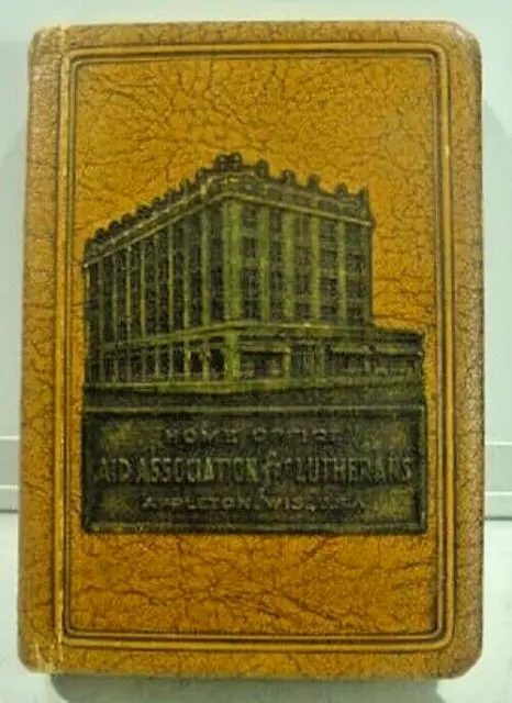 Vintage Advertising Coin / Book Bank-Home Office- Aid Association For Lutherans