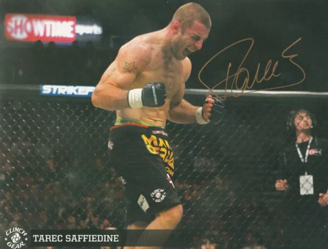 Tarec Saffiedine Signed Auto'd 8.5X11 Ufc Promo Photo Strikeforce Champion Dream