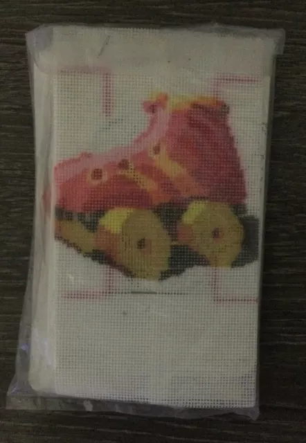 Patines Current Fiddlesticks Needlepoint 1982 4"" x 4"" 8027-2 nuevos