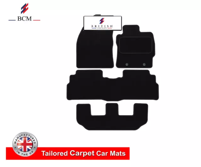 Fits Toyota Verso 2012-Onwards 7 Seater Tailored Carpet Car Floor Mats Black