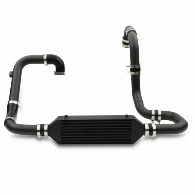 Black Aluminium Front Mount Intercooler Fmic Kit For Vw Golf Mk4 Bora 1.9 Tdi