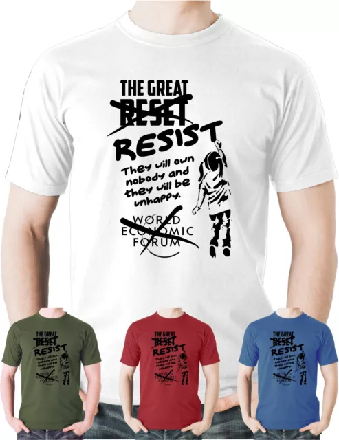Maglietta The Great Resist Banksy Stand For Freedom Street Art WEF Graffiti