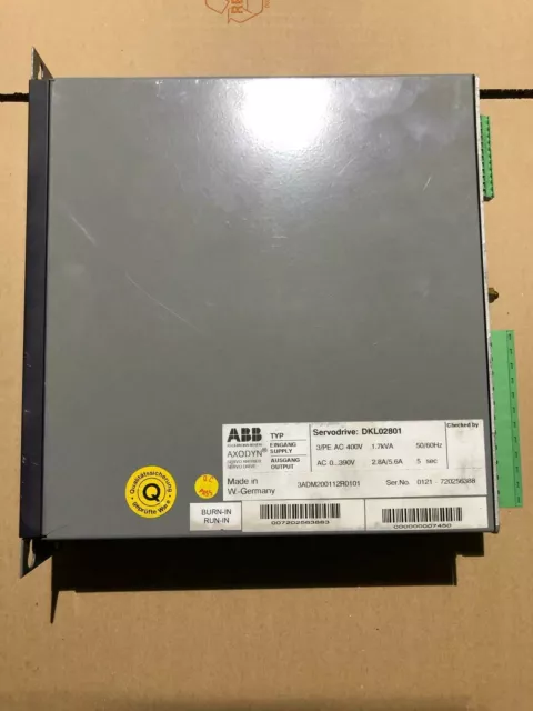 ABB Digital Servodrive DKL Servo Drive DKL02801 Axodyn 3