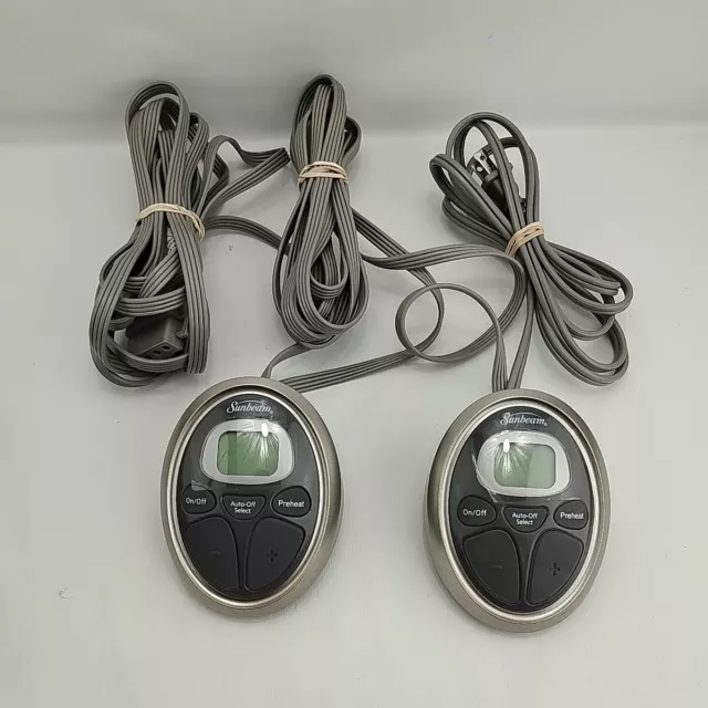 SUNBEAM PAC 0521 STYLE P85KQA Dual Controllers for Heated Blanket 4 Prong 24.95 PicClick