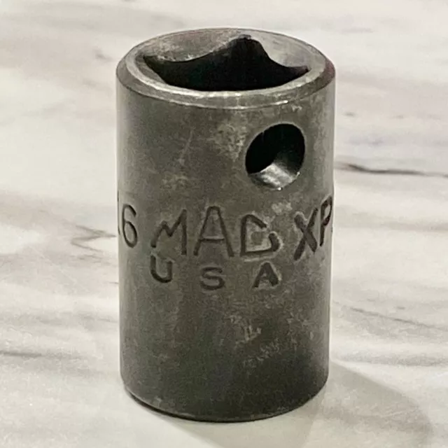 Mac Tools 7/16" SAE 6 point 3/8" Drive Short Impact Socket XP146R - Made In USA
