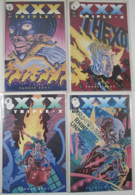 Triple X Lot of 4 #1,2,3,4 Dark Horse Comics 1994 Comic Books 1st Print