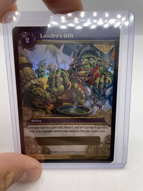 World of Warcraft TCG - Landro’s Gift Loot Card - Unscratched - Spectral Tiger!?