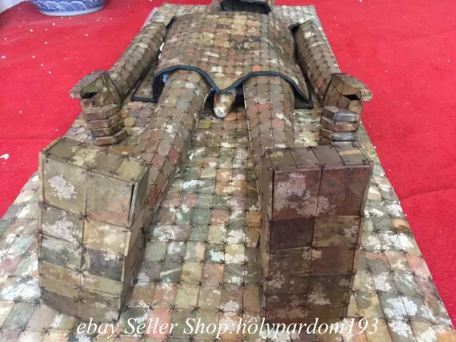 68" Old Chinese Jade Dynasty Palace Piece Assemble Jade Clothing mat Statue 3
