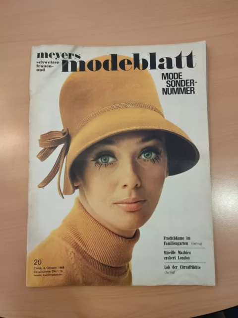 Meyers Frauen-Modeblatt von 1968 VINTAGE Modeheft