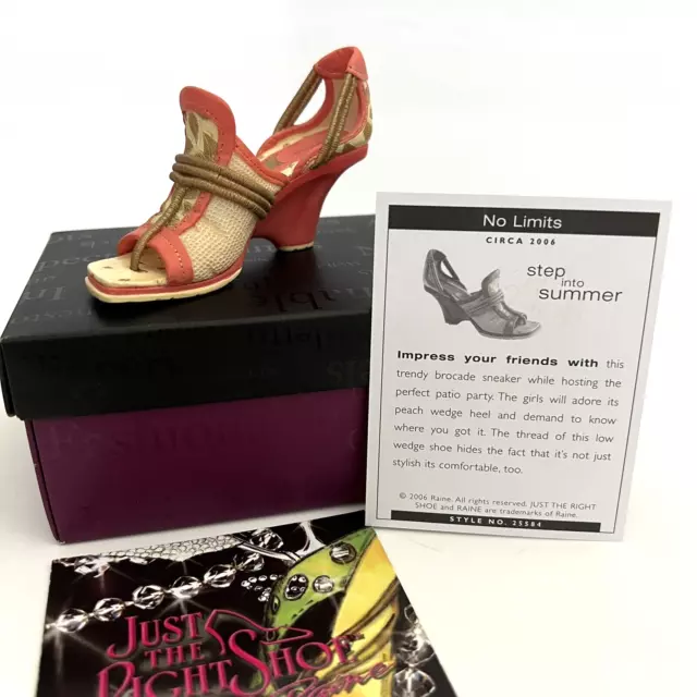 No Limits Just The Right Shoe by Raine Collectible Figurine 2006 w COA