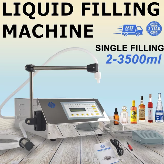 Liquid & Oil Filling Machine Automatic Digital Control Bottle Filler 2-3500ml